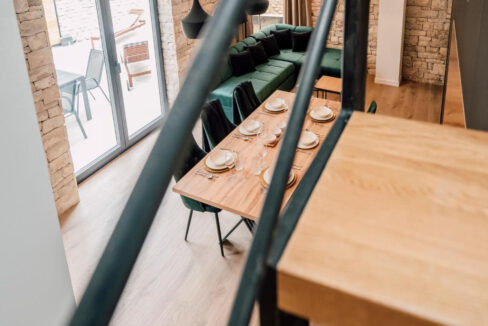 Neue moderne Villa aus Stein in der Region Zadar